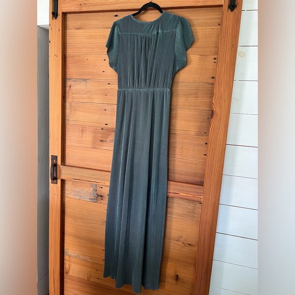 Baltic Born steel blue metallic maxi dress, size large. - Picture 3 of 3